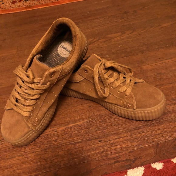 Nordstrom Shoes - Tan sued sneakers